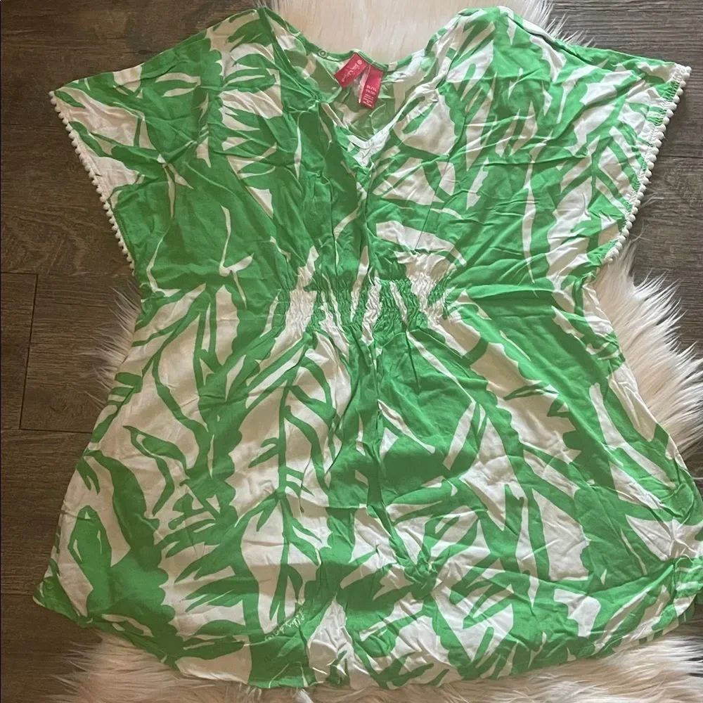 Lilly Pulitzer for Target Green White Kids Top - Picture 1 of 5